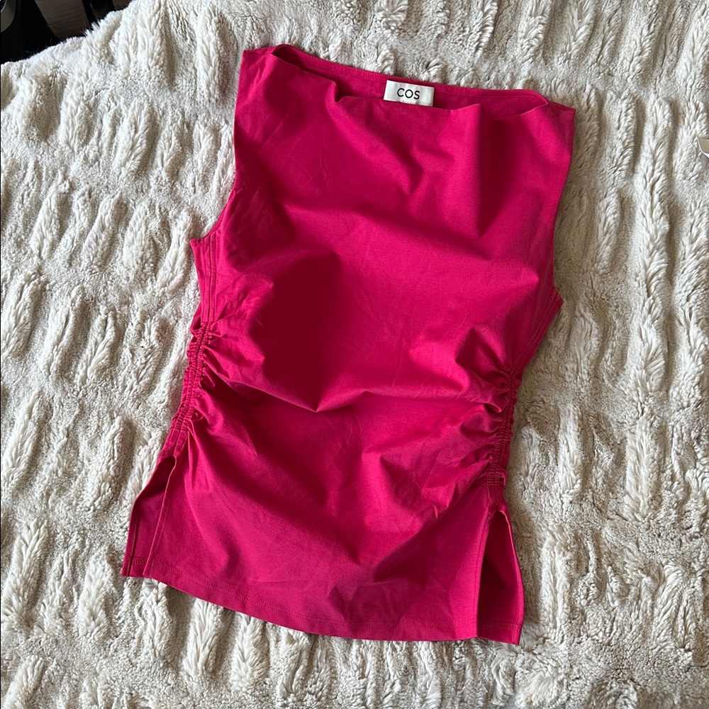 COS Women's Raspberry Sleeveless Top